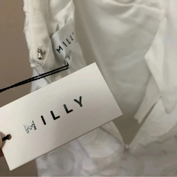 Milly Bridget Guipure Lace Dress Size 6 White Ecru NWT New - Picture 11 of 14